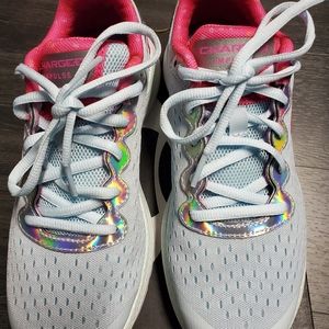 UA GS Charged Impulsive Prism Shoe's size 4 youth